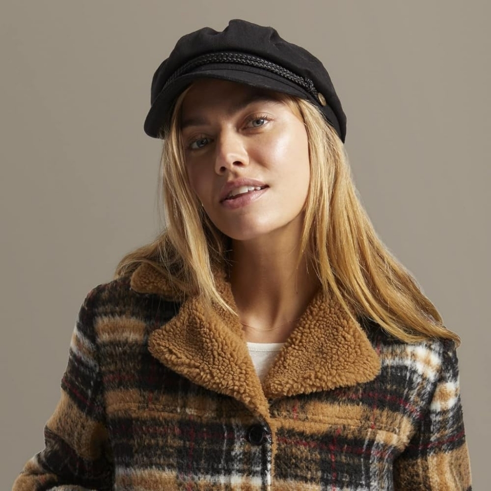 Brixton Hat Fiddler Cap Black L ( 7.5) Men Women Classic Modern Hat Casual - Picture 4 of 7